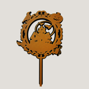 Cake Topper - Halloween Picture - Orange